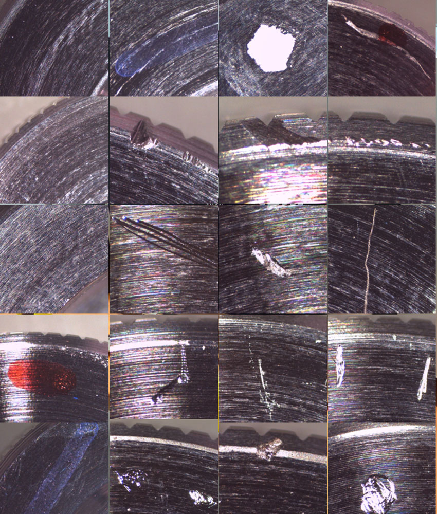 Stations optiques pour le contrôle esthétique de pièces métalliques